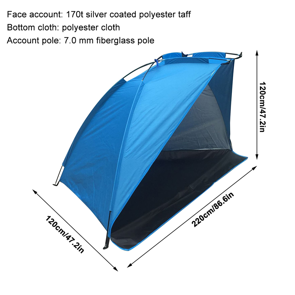 Cheap Goat Tents Outdoor Beach Tent Summer Sunshade Pop Up Camping Tent 170T Polyester Sunshade Tent for Fishing Camping Hiking Picnic Park Tents 